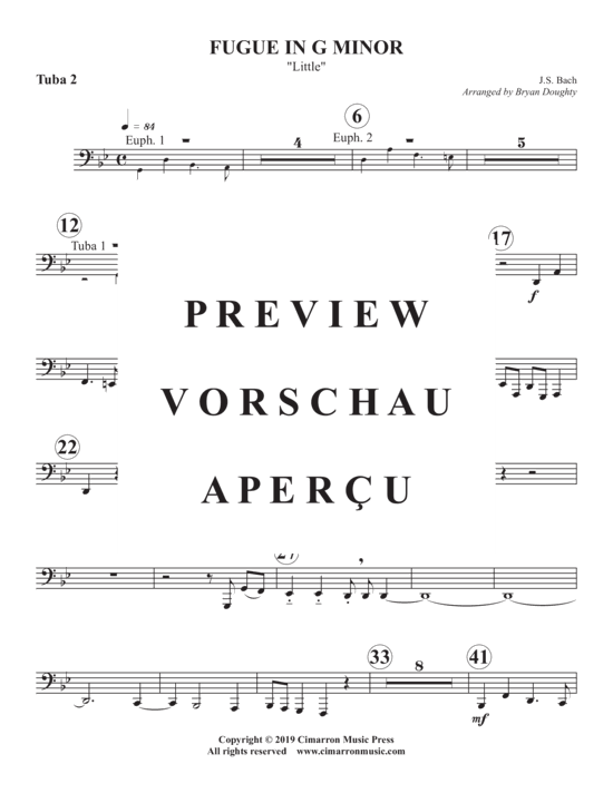 Product gallery: Page 17 of 18 Fugue in g minor , , (Tuba Quartett EETT)