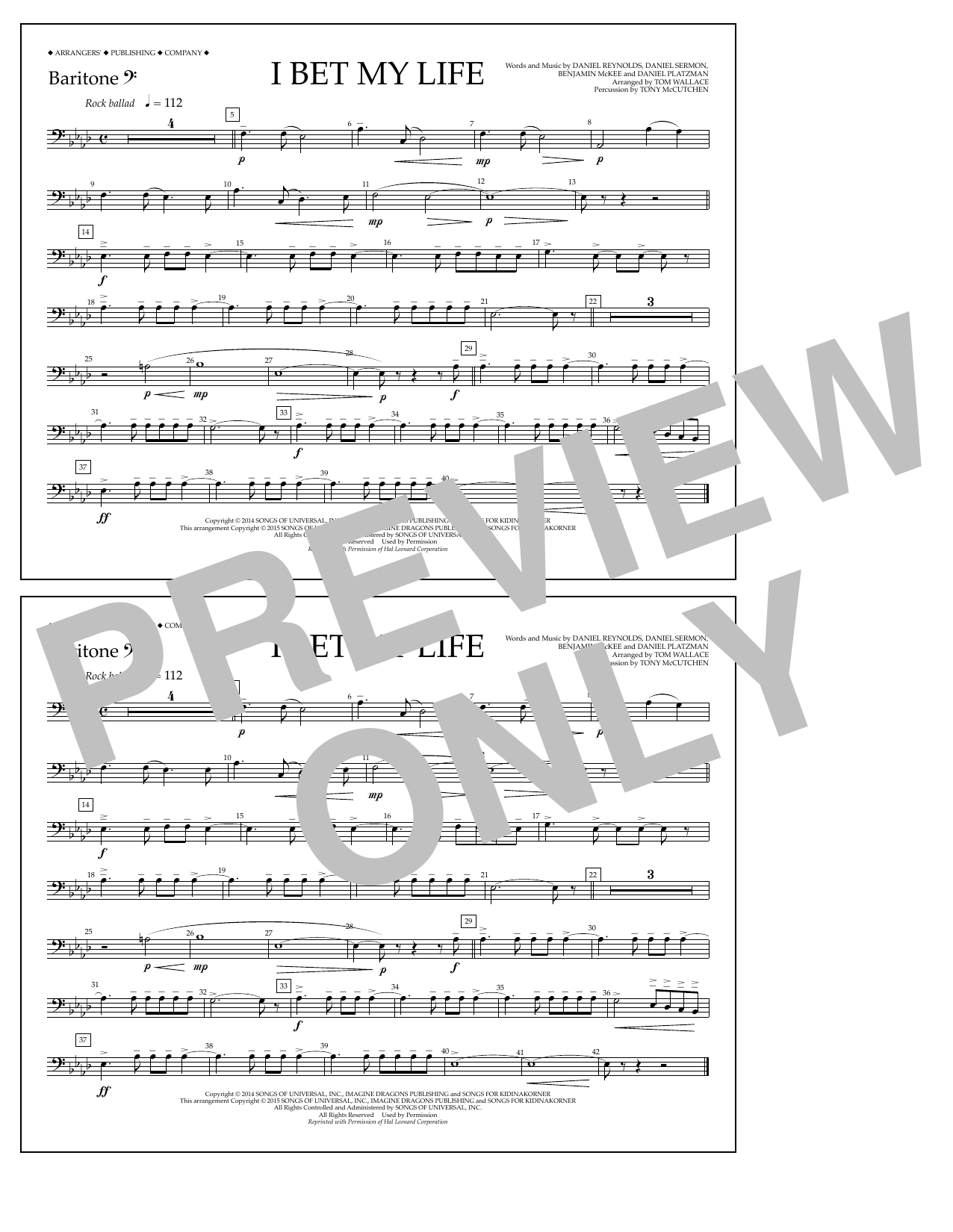 Produktgalerie: Seite 1 von 1 I Bet My Life - Baritone B.C., Tom Wallace, Ensemble
