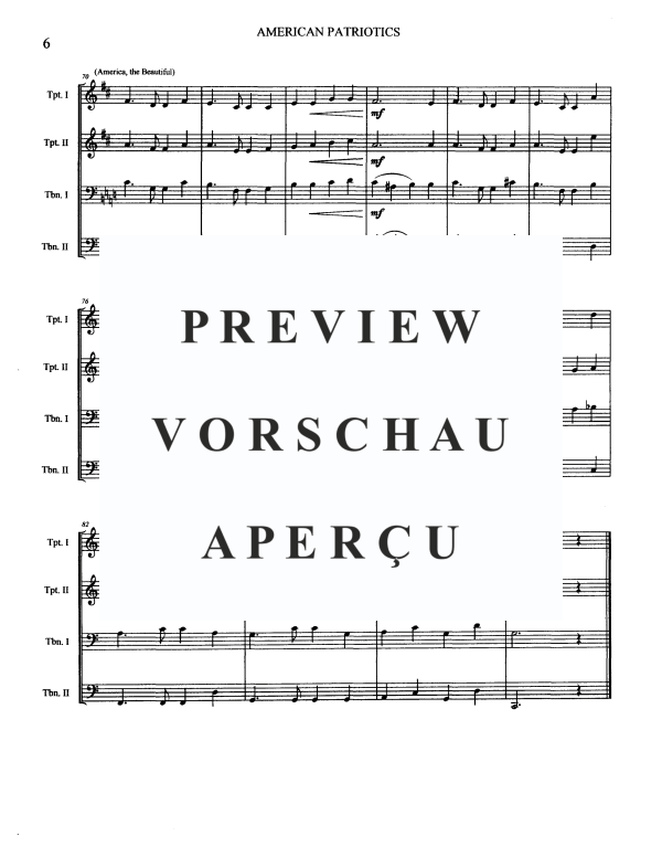 Produktgalerie: Seite 8 von 11 American Patriotics, , Blechbläser Quartett