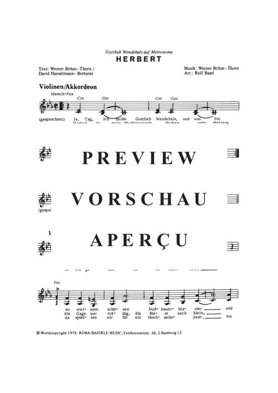 Produktgalerie: Seite 7 von 18 Herbert , Wendehals, Gottlieb, (Combo-Band)