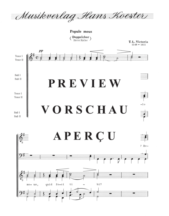 Product gallery: Page 2 of 4 Popule meus , , (male choir double choir)