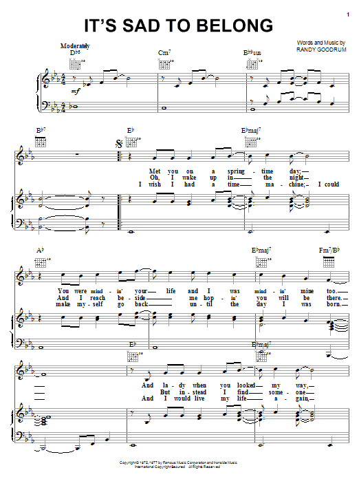 Produktbild zu: It's Sad To Belong