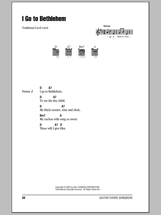 Product gallery: Page 1 of 1 I Go To Bethlehem, Traditional