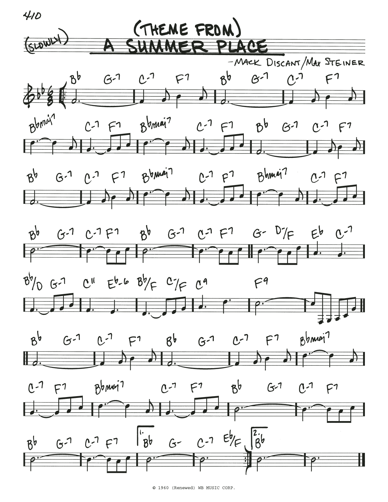 Produktbild zu: (Theme From) A Summer Place