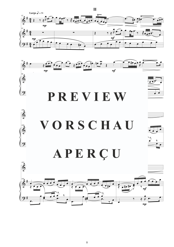 Produktgalerie: Seite 9 von 11 Flöten Sonate Nr. 6 in G-Dur BWV 1019, , Flöte und Cembalo/Klavier