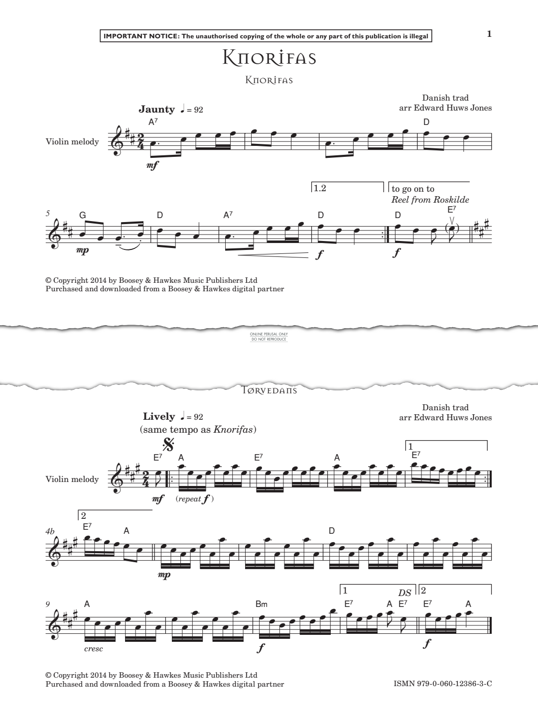 Produktgalerie: Seite 1 von 1 Knorifas & Reel from Roskilde, Danish Traditional, Gitarre, Klavier, Violine