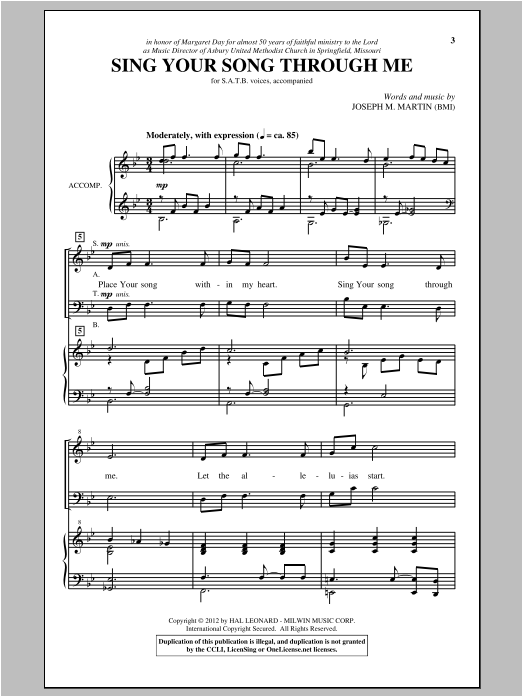 Produktbild zu: Sing Your Song Through Me
