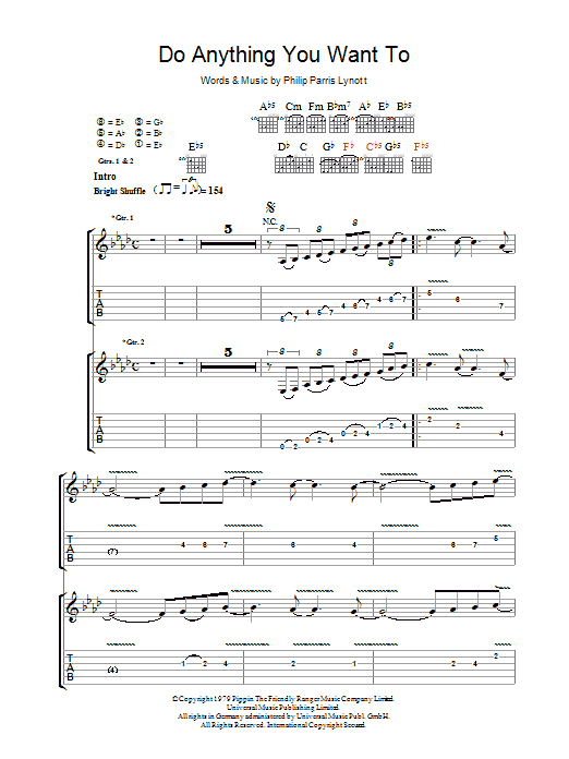 Produktgalerie: Seite 1 von 1 Do Anything You Want To, Thin Lizzy, Gitarre