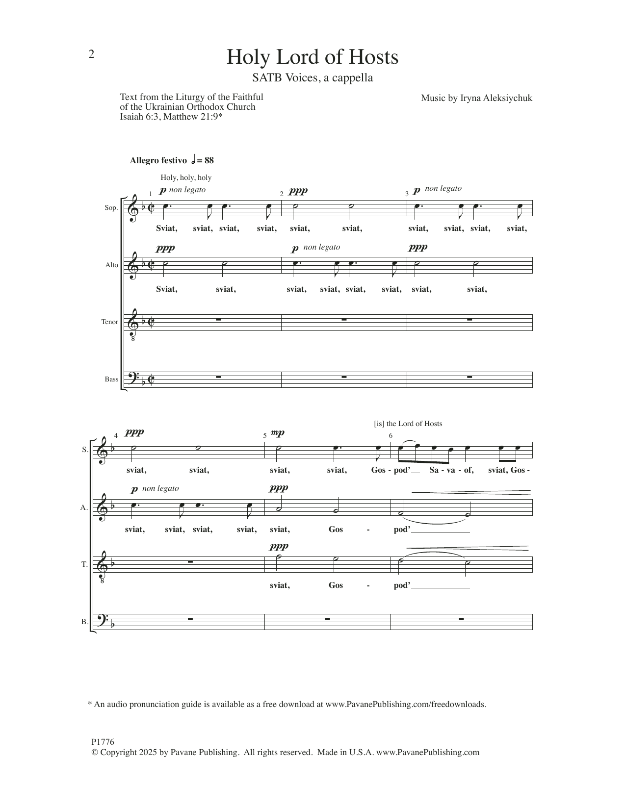 Produktbild zu: Holy Lord Of Hosts