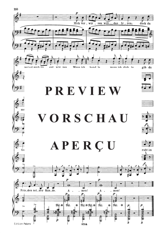 Product gallery: Page 3 of 3 Talismane Op.25 No.8, , Medium Voice and Piano