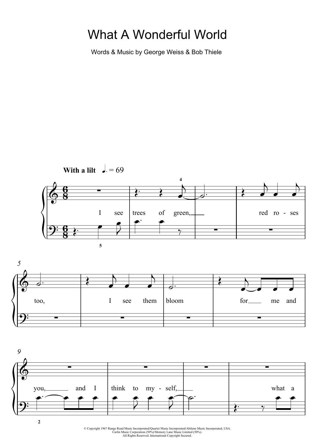Product gallery: Page 1 of 1 What A Wonderful World, Louis Armstrong