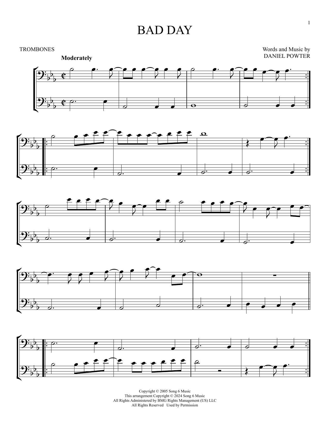 Product gallery: Page 1 of 1 Bad Day, Daniel Powter