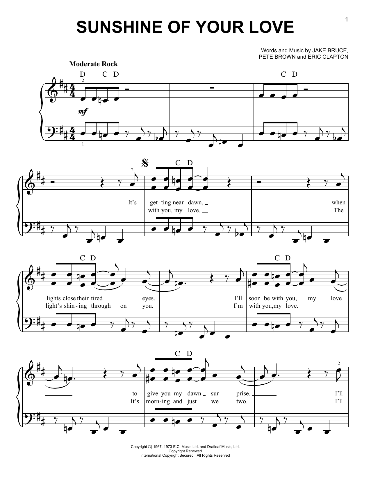 Produktbild zu: Sunshine Of Your Love
