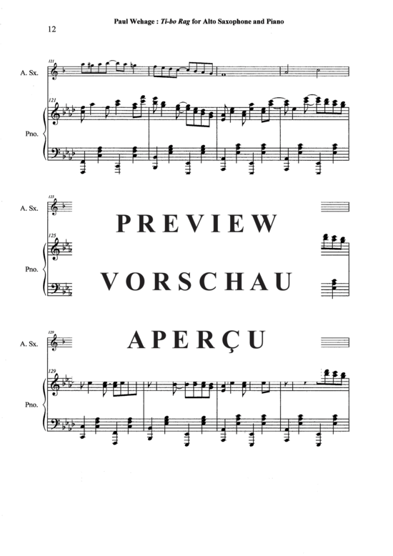 Product gallery: Page 13 of 21 Tibo Rag , , (alto saxophone + piano)