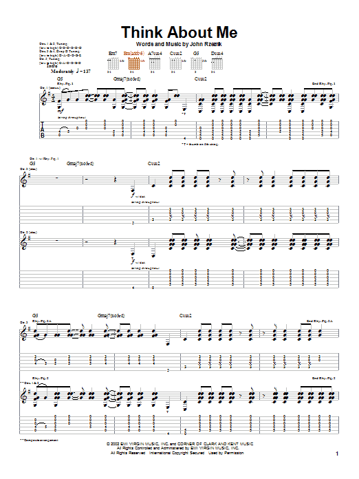 Product gallery: Page 1 of 1 Think About Me, Goo Goo Dolls