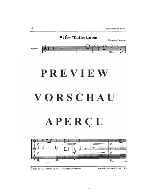 Produktgalerie: Seite 8 von 11 Alphornweisen, , Alphorn Solo, Duett, Trio oder Quartett