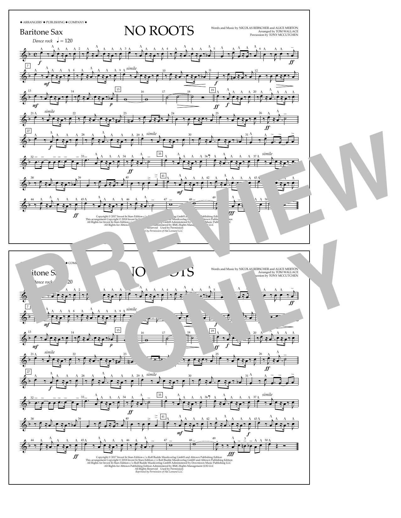 Product picture to: No Roots - Baritone Sax