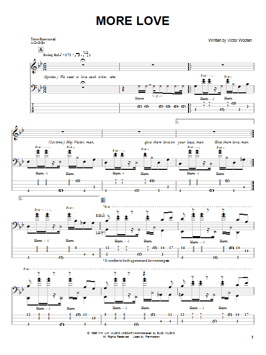 Produktgalerie: Seite 1 von 1 More Love, Victor Wooten, E-Bass