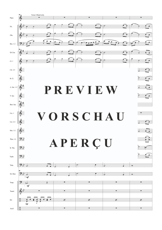 Produktgalerie: Seite 9 von 11 Sailing arr. for concert band and optional pipes, , Concert Band und Dudelsack Solo