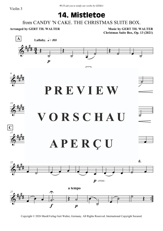 Produktgalerie: Seite 6 von 6 Mistletoe, , Violinen Trio