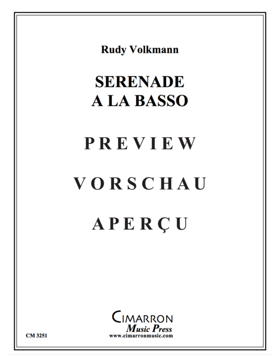 Product gallery: Page 2 of 8 Serenade a la Basso , , (tuba + piano)