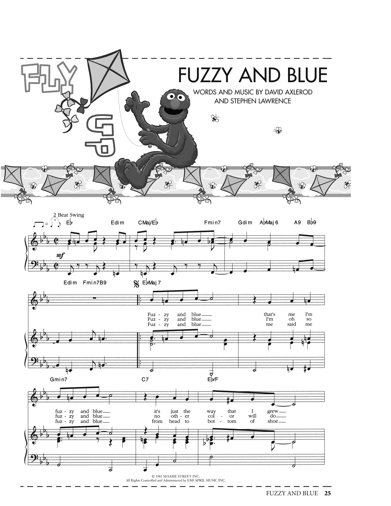 Produktbild zu: Fuzzy And Blue (from Sesame Street)