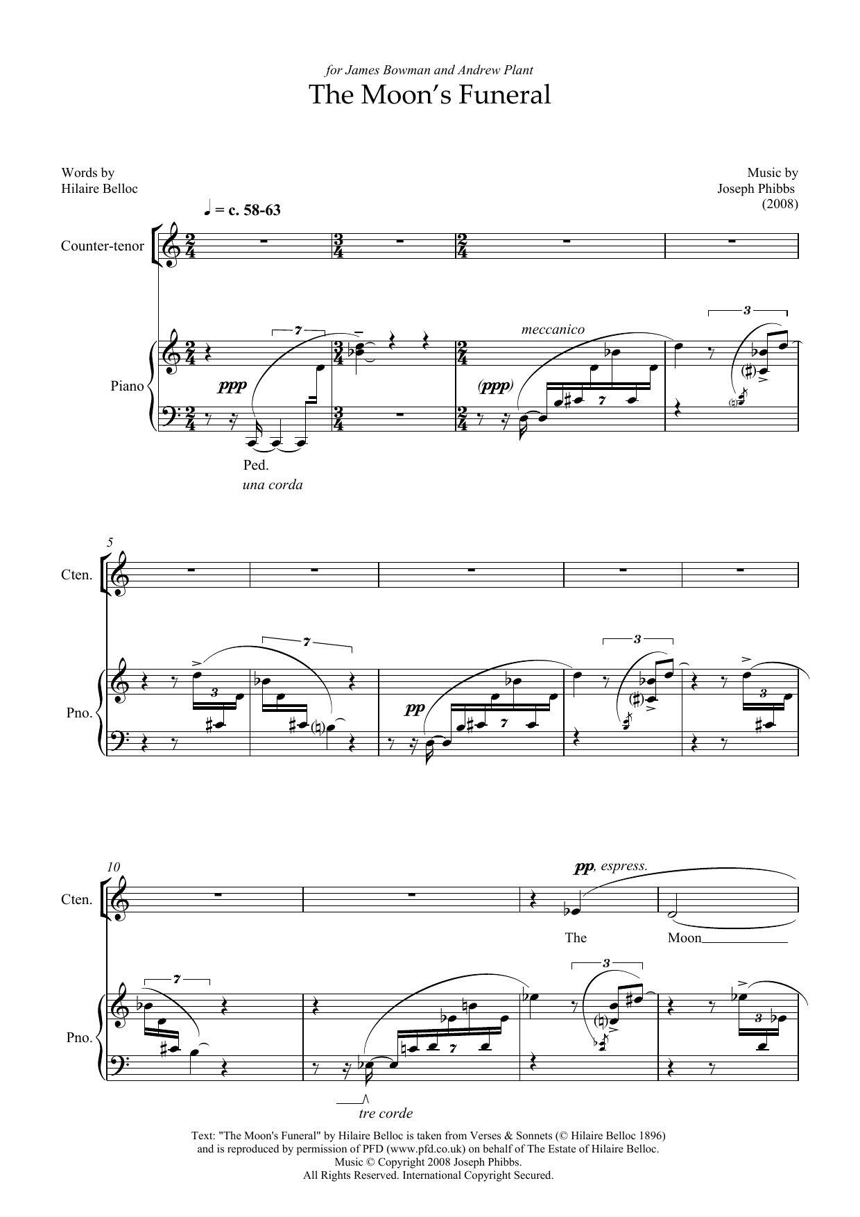 Produktbild zu: The Moon's Funeral (for baritone)