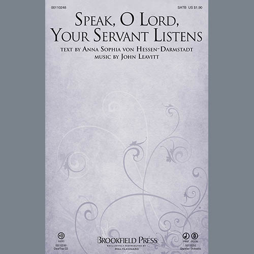 cover: Speak, O Lord, Your Servant Listens, John Leavitt, Chor