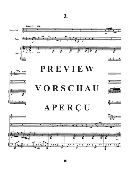 Produktgalerie: Seite 20 von 21 Sonata , , (Trompete in Bb/C, Tuba + Klavier)