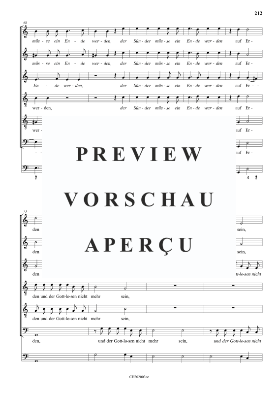 gallery: Alleluja, ich will dem Herren singen , , (Gemischter Chor 6-stimmig)