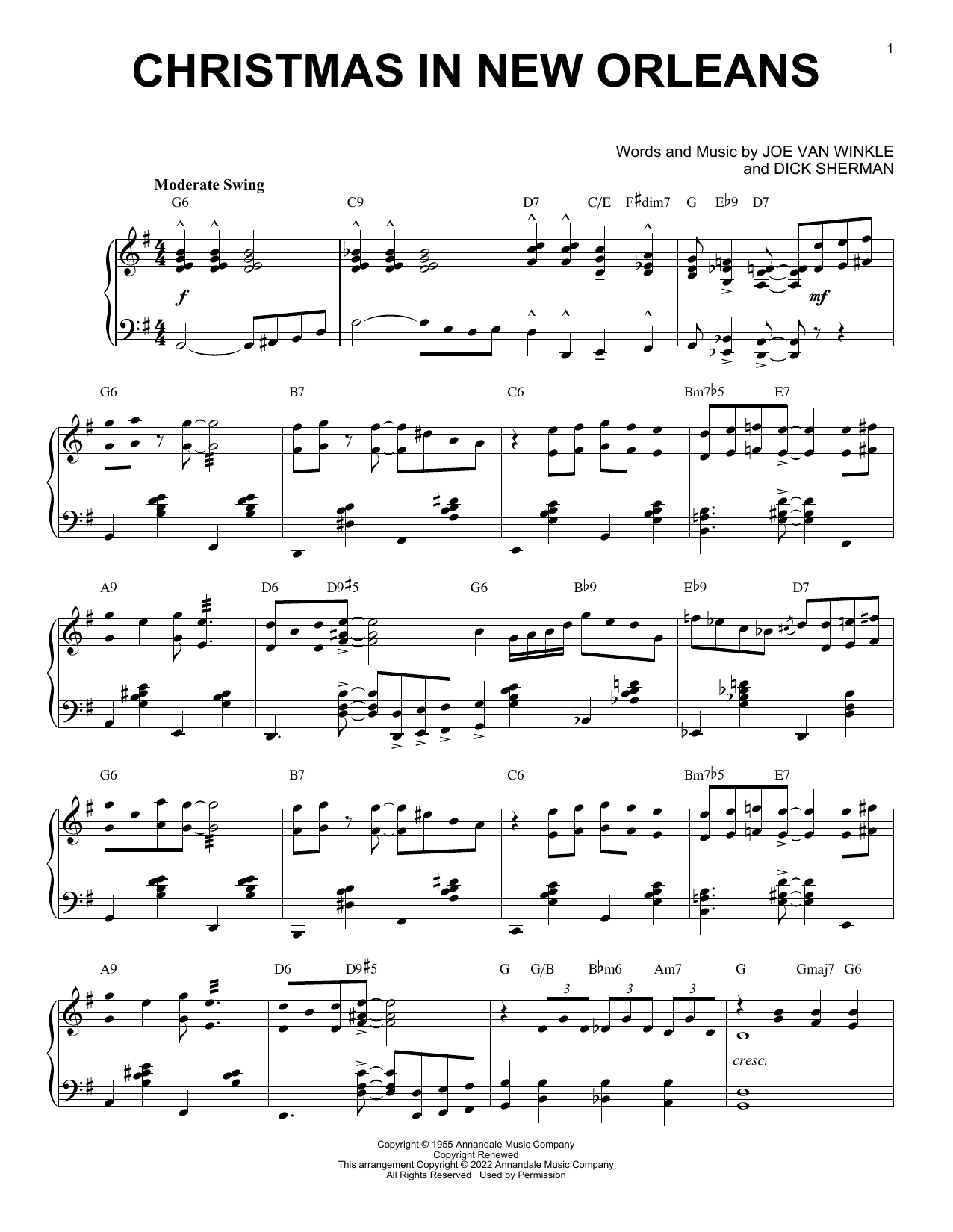 Produktbild zu: Christmas In New Orleans [Jazz version] (arr. Brent Edstrom)