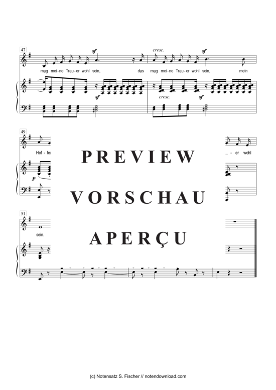 Product gallery: Page 7 of 7 Da lieg ich unter den Bäumen  , , Piano and Voice