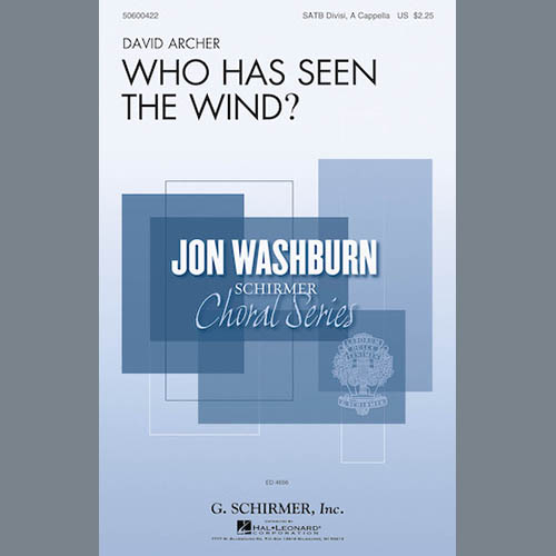 cover: Who Has Seen The Wind, David Archer, Chor