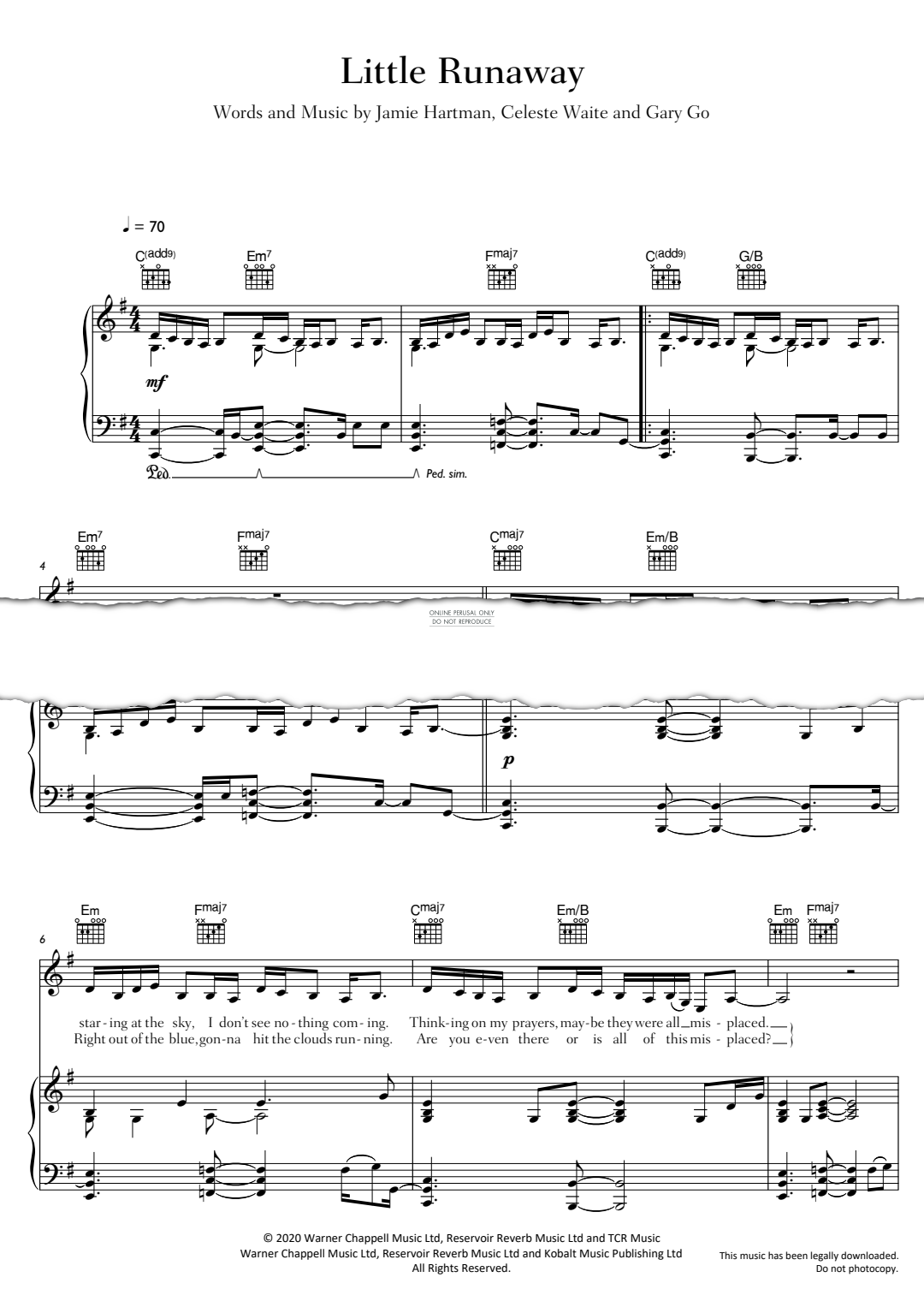 Product gallery: Page 1 of 1 Little Runaway, Celeste