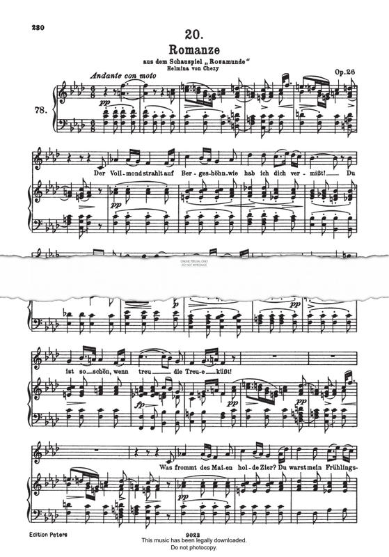 Produktbild zu: Romanze aus Rosamunde Op.26 D797
