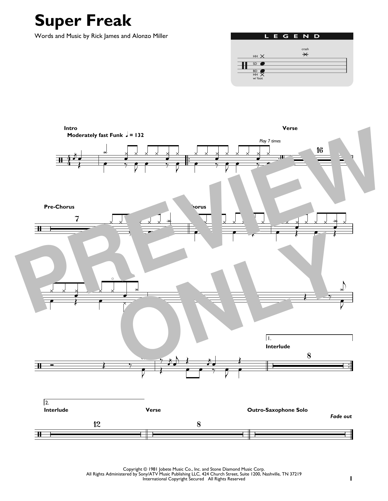 Product gallery: Page 1 of 1 Super Freak, Rick James