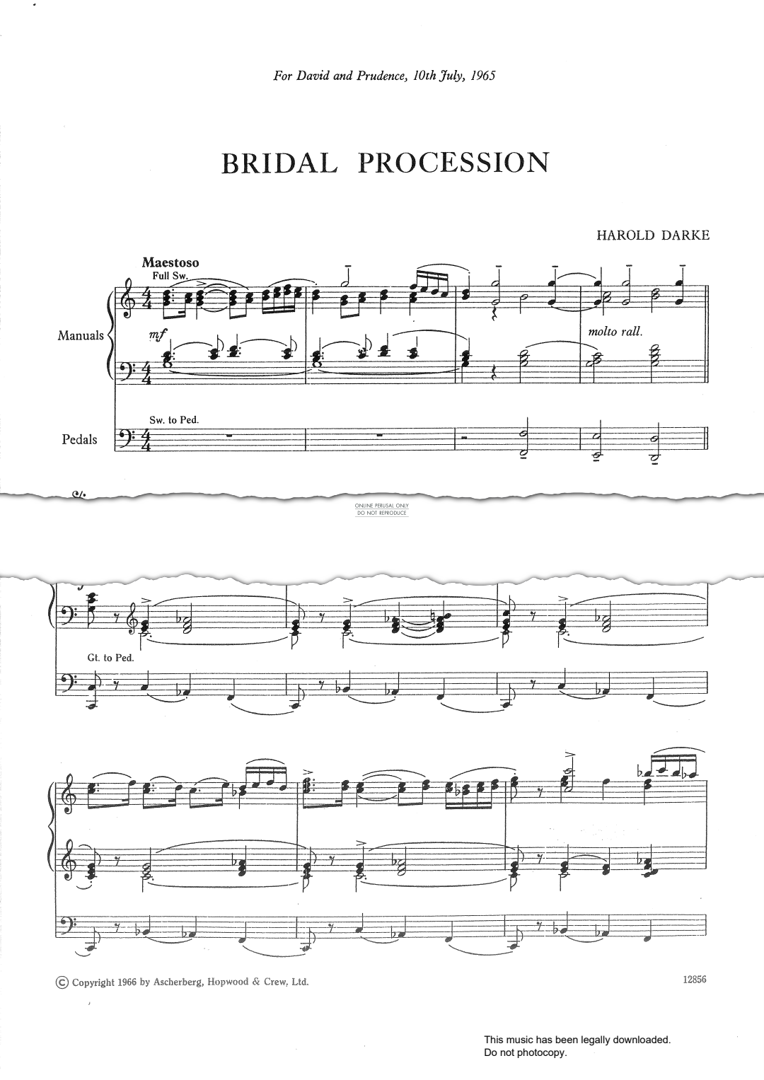 Product gallery: Page 1 of 1 Bridal Procession, Harold Darke