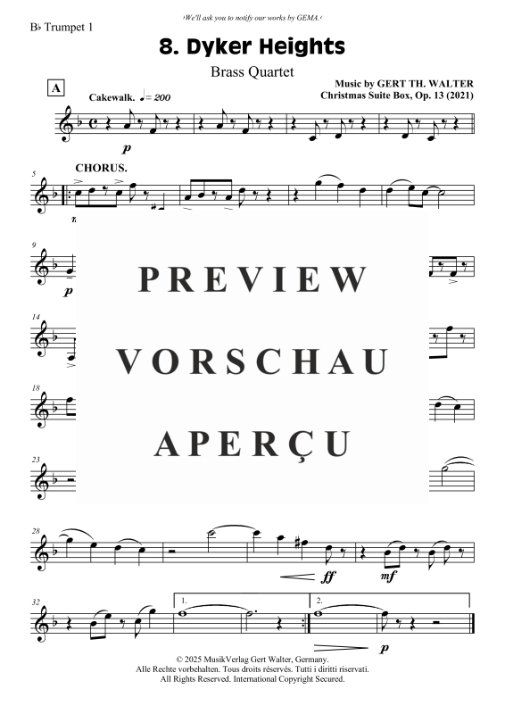 Produktgalerie: Seite 5 von 8 Dyker Heights, , (Blechbläserquartett)