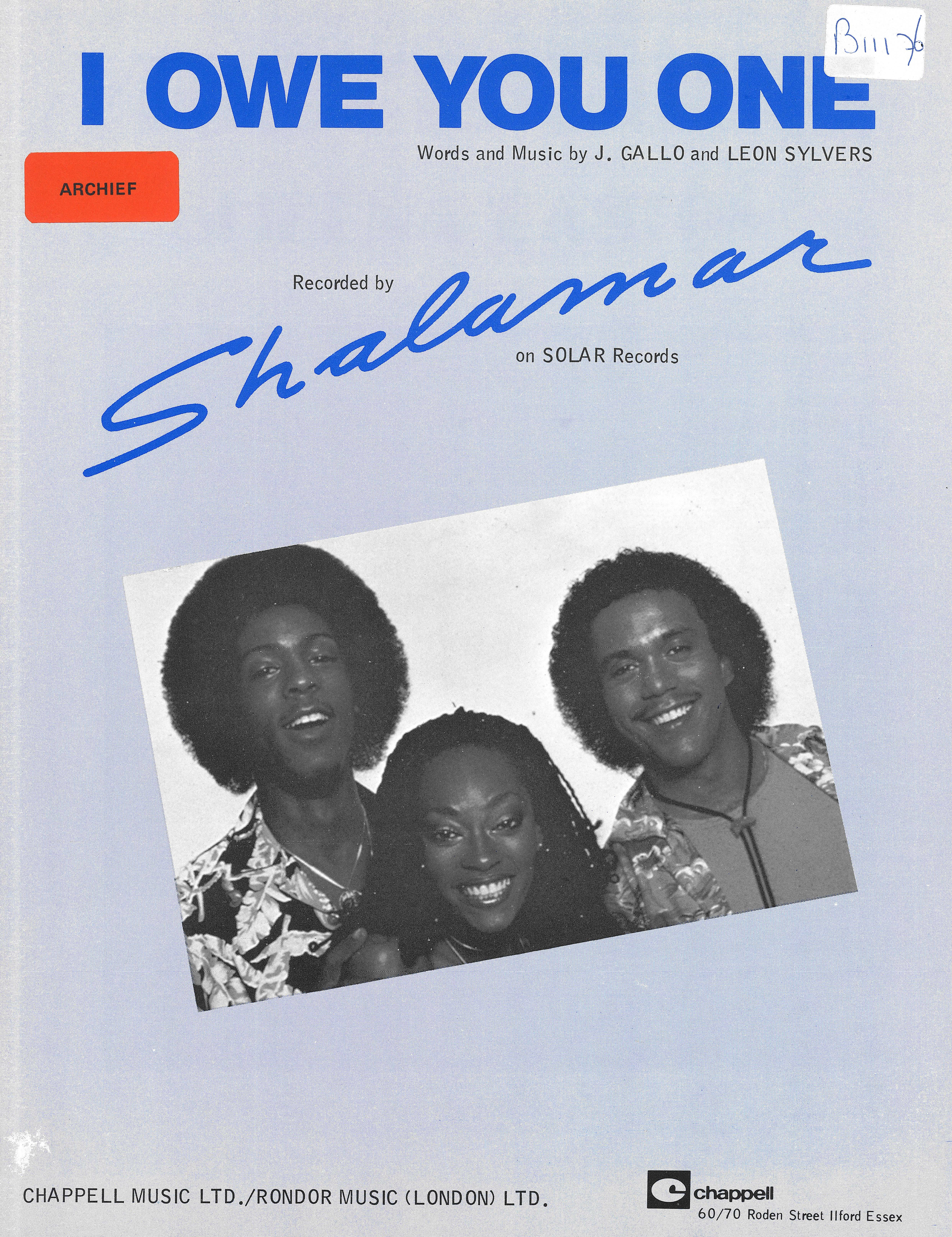 cover: I Owe You One, Shalamar, Gesang, Gitarre, Klavier