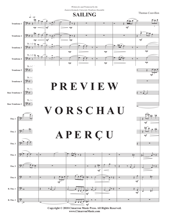 Product gallery: Page 3 of 21 Sailing , , (Trombone Ensemble)