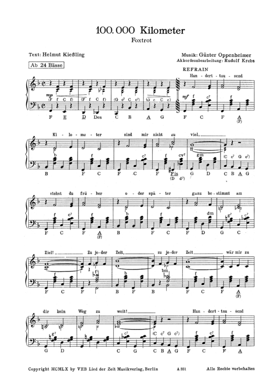 Product picture to: 100 000 Kilometer 1960