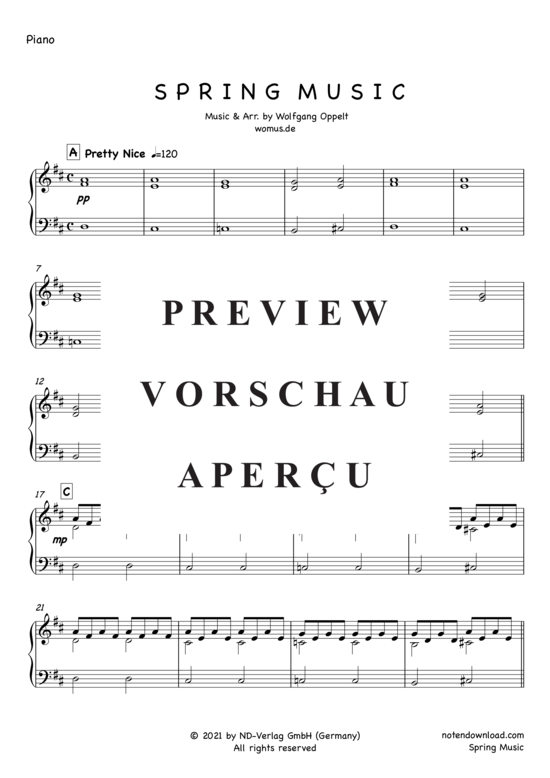 Product gallery: Page 7 of 8 Spring Music , , (Oboe + Keyboard)