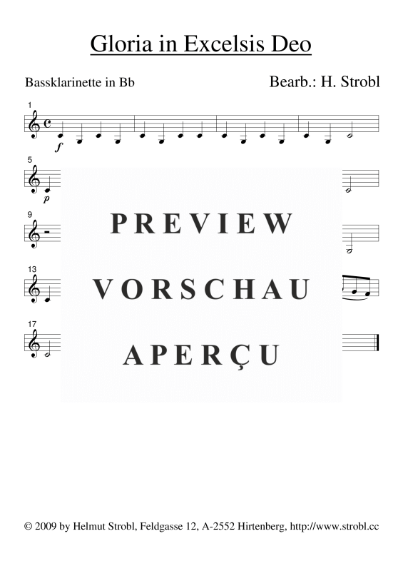 gallery: Gloria in Excelsis Deo, , Klarinettenquartett