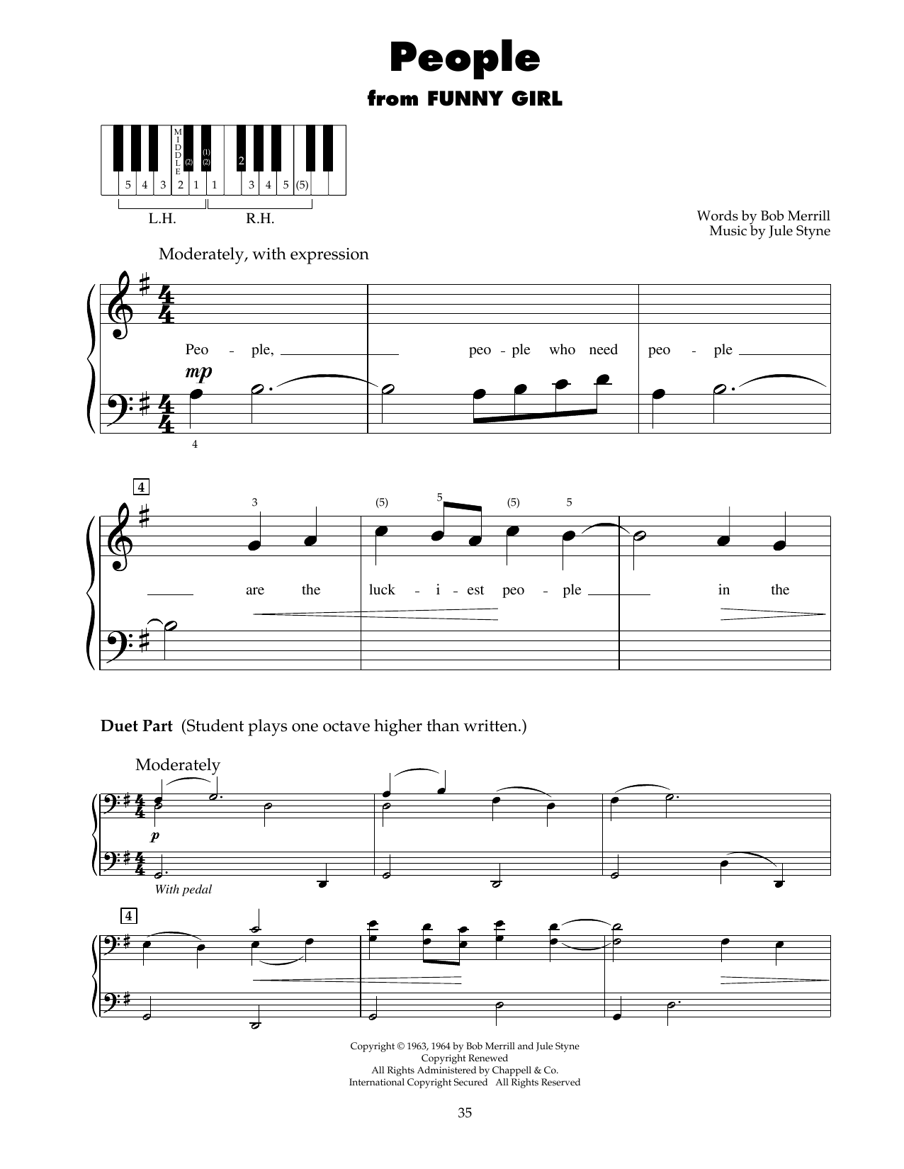 Produktbild zu: People (from Funny Girl)