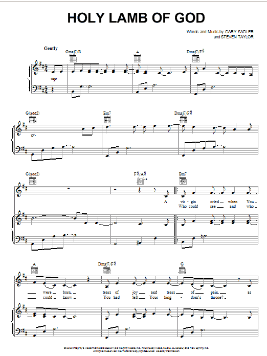Produktbild zu: Holy Lamb Of God