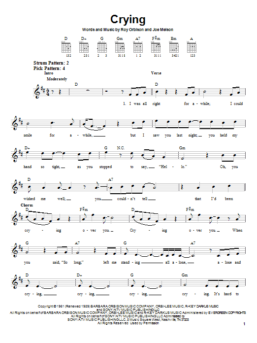 Product gallery: Page 1 of 1 Crying, Roy Orbison