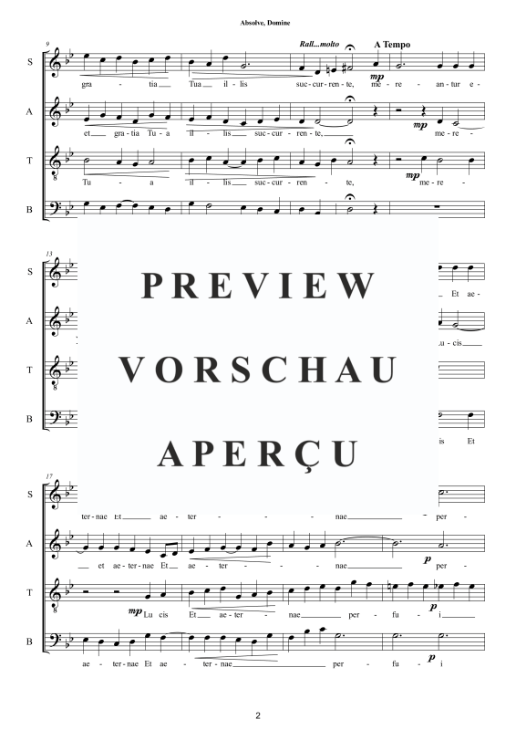 Product gallery: Page 3 of 8 Absolve, Domine - Tractus, , Mixed Choir A Cappella