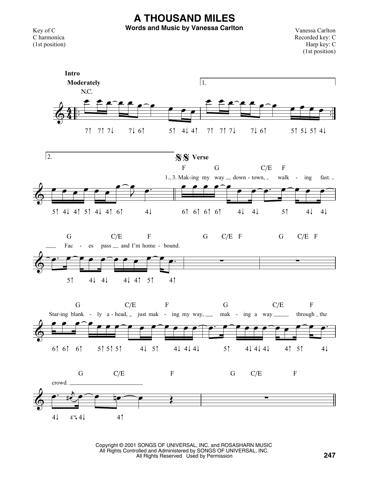 Product gallery: Page 1 of 1 A Thousand Miles, Vanessa Carlton