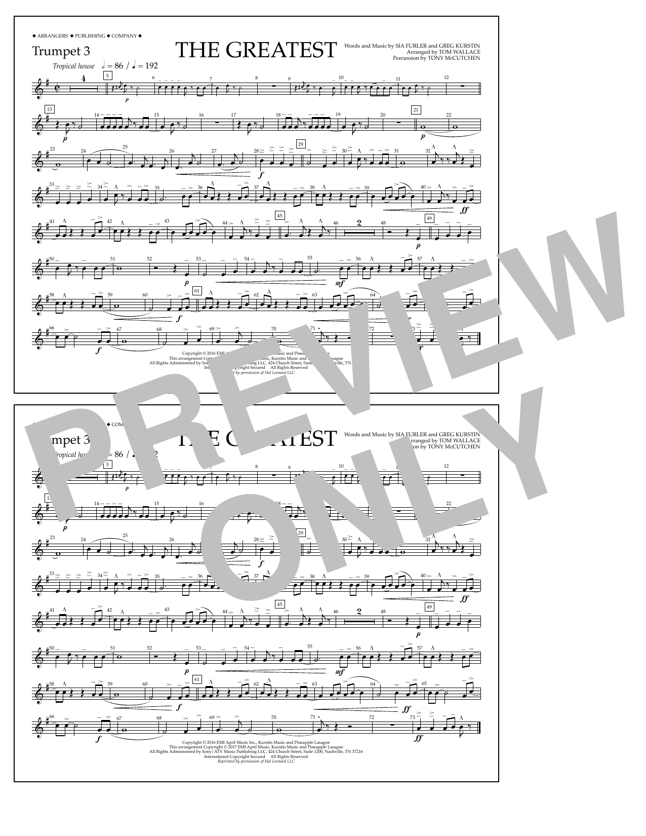 Product picture to: The Greatest - Trumpet 3