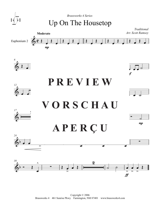 Product gallery: Page 9 of 9 Up on the Housetop , , (Tuba Quartet: 2x Baritone, 2xTuba)